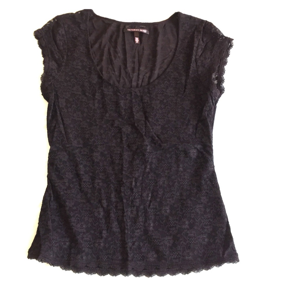 Black lace top from Victoria’s Secret